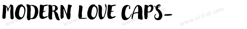MODERN LOVE CAPS字体转换